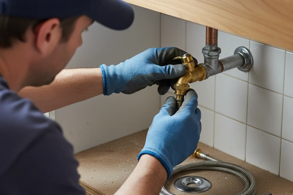 Shutoff valve and fitting work during Emergency Plumbing in Chestnut Mound